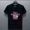 Designer t Shirt drill T-shirt Men's Short Sleeve Medusa Trend Loose Mercerized Cotton Large Net Red Round Neck Half