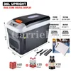 Auto koelkast koelkast vriezer 15L 35L draagbare compressor koeler 12V/24V/220V koeling warme warmte voor camping picknick