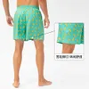 Maschile lu lu shorts estate asciugatura rapida spiaggia di spiaggia di navigazione in surf mesh fodera per le legging