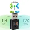 600mbps Wi-Fi Finders 2,4 GHz + 5 GHz Adaptateur USB double bande Carte réseau sans fil Dongle wifi