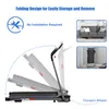 Foldable Treadmil With Pad/Phone Rack Walk Gym Running Indoor Folding Electric Walking Treadmill Fitness Machine for Home