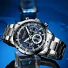 Wristwatches Relogio Maschulino Curren Fashion Mens Watches Top Brand Luxury Wrist Watch Watch Clock Clock Watch Men Chronograph 220831