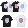 Męskie t-shirty od projektantów Mans Shadow Printing Casual Krótkie rękawy Letnia koszulka Pary Woman Tees Rozmiar M-2XL
