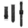 Klockband i äkta koläder för Apple Watch Armband Smartwatch Band Series 1 2 3 4 5 6 7 S1 S2 S3 S4 S5 S6 S7 SE 38MM 40MM 41MM 45MM Designer Smart Watches Armband US UK MX