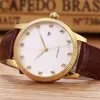 Reloj de lujo para hombre superior Caja tallada original Correa de cuero Reloj de pulsera de vidrio antideslizante resistente al desgaste 2813 Relojes de movimiento mecánico automático