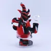 Narghilè Pipa ad acqua in vetro per fumatori mini bong in silicone non sbiadito dab rig oil rigs Hornbill design 7,3 pollici acqua