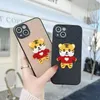 Fundas de teléfono con fondo de rombos de nuevo estilo para iPhone 13promax 12 11 7P con funda de tigre de punto