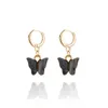 Fashion Charm Earrings Acrylic butterfly shaped Jewelry small fresh sweet Drop Earring For women Cute gifts