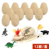 Новинок Gles Durn Dozen Dino Eggs Kit - Break Open 12 уникальных яиц динозавров и открыть 12 милых динозавров - Стебель пасхальной археологии