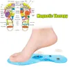 Unisex Magnetic Massage Insoles Foot Acupressure Shoe Pads Therapy Slimming Insoles for Weight Loss Transparent 220713