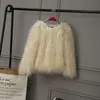 Autumn Winter Fur Jackets för flickor Princess Coat Waterfall Baby Girl Faux Fur Coat Fashion Kids Jackets barn Ytterkläder LJ20112684329