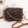 Designer Mini Soft Trunk Bags Leather Fashion Classic Shoulder Bags Crossbody Cross Body Bag Luxury Vintage Chain Purse dhgatepro