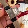 jlc reverso Luxury watch designer New flip dating simple light luxury small leather square retro women's Watch