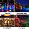 Vattentät LED Park Pool RGB Färg Byte av poolbelysning Solar under vattnet