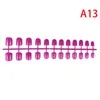 False Nails 24pcs Made Up Short Fake ABS Artificial Finger Tips Press On Round Nail Art Decorations 31 Colors Prud22