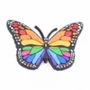 1pcs PVC Butterfly Croc Charms украшение обуви красивые ногти знаменитые певцы прямы садовые аксессуары для подарков