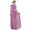 US Stock Women Ladies Maxi Dresses 수 놓은 반사 쉬폰 긴 Vestido de Festa Prom 가운 공식 파티 220418