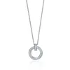 Pingente em forma de círculo símbolo de reunião colar item de joia para mulheres 42 adicionar 5 cm H1112263Y6686106