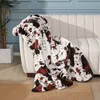 Cow Print Throw Ins Animal Fur Thick Soft Warm Blankets For Bed Sofa Cover Office Air Conditioning Lunch Break Shawl Kids Adults 220505