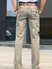 2020 Summer Summer Multi-Pounds Pants Man Spring Autumn Bussiness Army Green Cotton Cargo Pant Bants Long Long Men L220706