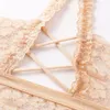 Bustiers & Corsets 3PCs Large Lace Wrap Chest Women's Backing Underwear Suspender No Steel Ring Bra Top Womens Tube TopsBustiers