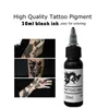 1 flaskor svart tatuering bläck leverera 1 oz svarta bläck 30 ml färgpigment för tatueringar permanent makeup