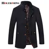 Holyrising Men Wool Coats Fashion Business Fevery Warm Coat for Men Winter Leisure Pea Coat Male Luxury Crity Clants 18937-5 201222