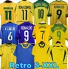 1998ブラジルサッカージャージ2002レトロシャツカルロスロマリオロナウジーニョ2004 CAMISA DE FUTEBOL 1994 BRAZILS 2006 1982 RIVALDO ADRIANO JOELINTON 1988 2000 1957 2010