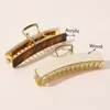 Wood Big Hair Claw Clips Large Size Clamps Barrettes Bath Clips For Women Ponytail Clip Girls Hair Accessories