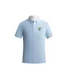 Malaga CF Men's and women's Polos high-end shirt combed cotton double bead solid color casual fan T-shirt