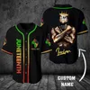 Black Girl Costom You Name Camicia da baseball in jersey stampata in 3D da uomo Casual s hip hop Top 220712