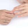 Klasyczny skręt regulowany otwartą parę Pierścień Miedź plastinum mężczyzn kobiety zaręczynowe palcem ślubne akcesorium walentynkowe prezent biżuteria hurtowa