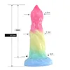 NXY Dildos Color Płynny Żel krzemionkowy Grube Penisa Specjalna Penisa Dla Mężczyzn I Kobiet Ssawka Fałszywy Miękki Wtyczka Anal Ciekawe 0317