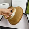 Été luxe visières casquette femme réglable tissage soleil chapeaux de haute qualité classique géométrie lettre exercice en plein air mode Sandbeach S7701900
