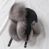 Berets Genuine Sheep Leather Winter Warm Real Fur Cap With Earflap For Men Hat Thick Female And Male Fashion Earcap Caps