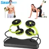 Sport Core Double AB Roller Wheel Fitness Abdominal Oefeningen apparatuur taille afslank trainer thuis gym264h
