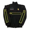 F1 Racing Jacket 2022 New Winter Zip Col montant Logo brodé