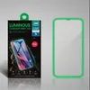 Lichtgevend fluorescerend anti-vallende schermbeschermer beschermend glas voor iPhone 12 11 pro Max airbag gehard glas