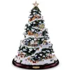 Christmas Decorations Tree Rotating Sculpture Train Decoration Window Stickers Winter Home Furnishings 2022 NavidadChristmas