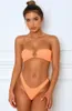 Wysoka Piętrowa Bikini Topy Dla Kobiet Małe Puste Zestawy Dla Kobiet Tłumi Damskie Bellis Bikinis Top Sexy Swimsuit Sukienka Szybka Suszenie Ochrona środowiska Backless