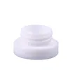 5G tomt porslin Vit glasögonkräm Pot Refillerbar BAMBUBUBUS TRÄ LID Bärbar kosmetisk förpackning Prov Skincare Container burkar