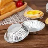 250 Stück Einweg-Aluminiumfolie zum Backen von Eierkuchenformen, Cupcake-Fall, Tellerform