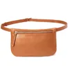 Fanny Pack for Women Pu Leather Waist Bag Purse Fashion Zipper Chest Simple Belt Grey Bum Pouch Phone 220531