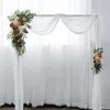 Party Decoration 2pcs Custom Luxury Retro Rose Artificial Wedding Flowers Row Arch Decor Backdrop Flower Wall Arrange Window Display Fake PL