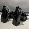 Женщины одеваются обувь Lucyever Parels Strap Platform Pompen Vrouwen 2022 Strik Dikke Hakken Mary Jean Schoenen Vrouw Vierkante Teen Hoge Dames 220607