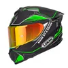 Motorcykelhjälmpersonlighet Fyra säsonger Double Lens Full Face Capacete Locomotive Half Casco