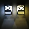 태양 벽 조명 야외 램프 방수 방수 따뜻함 흰색 색상 교환 조명 데크 울타리 안뜰 정문 계단 조경 6751744