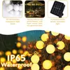 Fairy String Lights Solar Light Outdoor 8 Modes 100LED Vattentäta Globe Starry Strängar för jul Bedroom Garden Yard Wedding