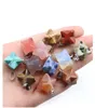 Merkaba Star Natural Stone Charms Pendants for DIY Necklace Jewelry Meditation Chakra Reiki Healing Energy Decoration