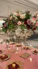 Wedding Decoration Flower Vase el Table Centerpieces Floral Row Metal Holder Flower Rack Shiny Gold Arch Stand Grand-Event Part211d